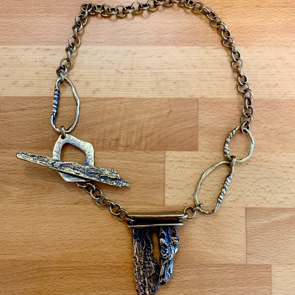Vintage Brutalist / Modernist Necklace - Picture 2 of 11